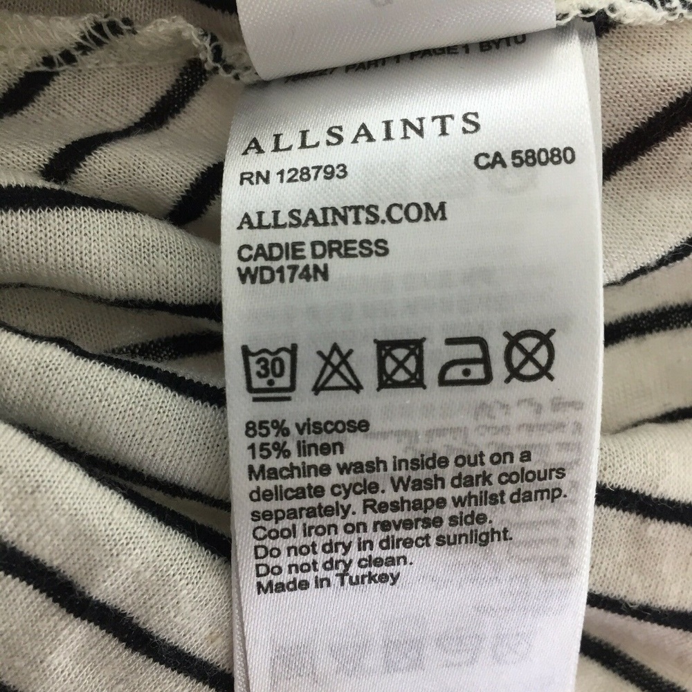 All Saints Cadie Stripe Midi Dress - Picture 5 of 7